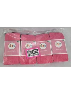 4 NIP Circo Girls Tights Size 4-6X Pink Cable Knit Cotton Blend Target Lot
